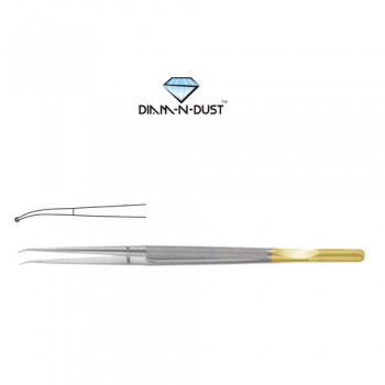 Diam-n-Dust™ Micro Ring Forcep Curved - With Counter Balance Stainless Steel, 23 cm - 9" Diameter 1.0 mm